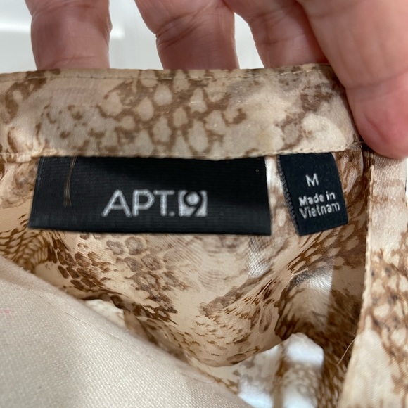 Sheer Animal Print Apt 9 Top - Picture 4 of 5